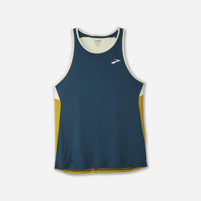 Brooks Atmosphere - Camiseta Sin Mangas Hombre - Indigo (UV7942513)